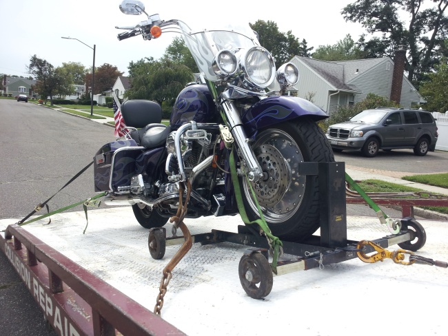 Angel Towing Motorcycle